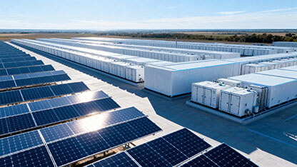 Solar panels and energy storage units