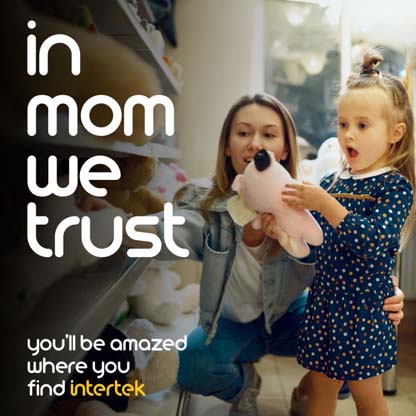 Mother shopping for stuffed animals with her daughter